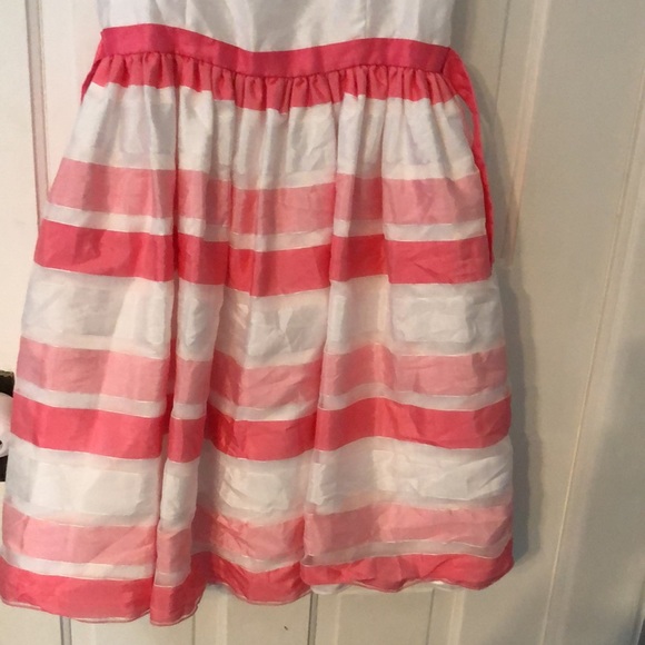 🐇🐣Easter Dress EUC Big girls pink and white dress with removable sweater - Picture 5 of 6